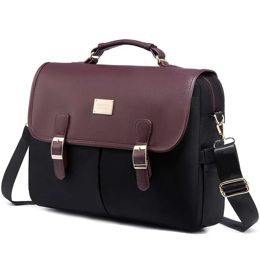 JMT-015626 Waterproof Large Office Tote Bag for Women – Stylish PU Briefcase for Laptops and Daily Business Use