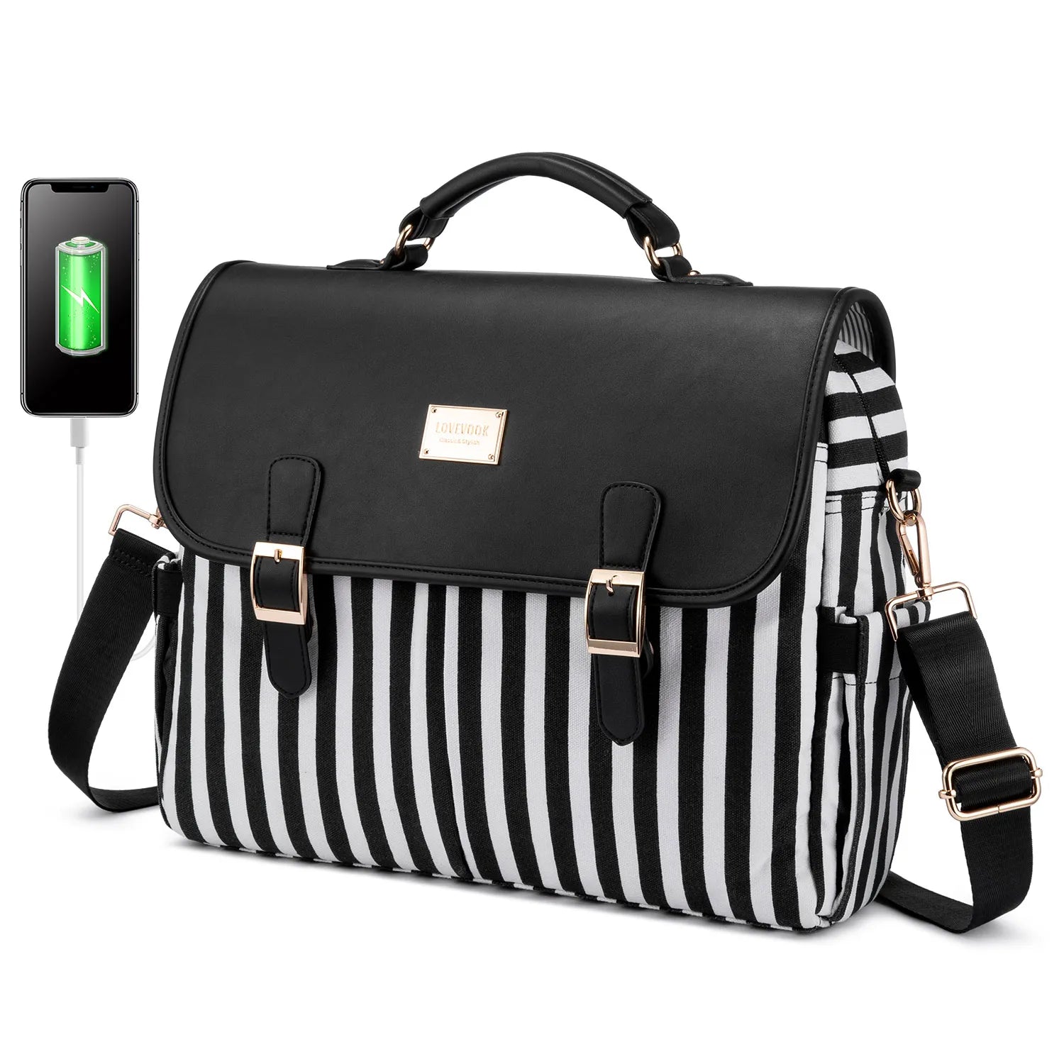 JMT-015626 Waterproof Large Office Tote Bag for Women – Stylish PU Briefcase for Laptops and Daily Business Use