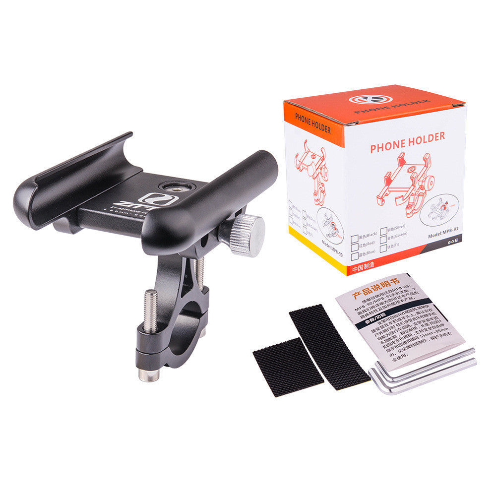 JMT-015754 Adjustable Aluminum Alloy Mobile Phone Holder for Bicycles and Electric Cars