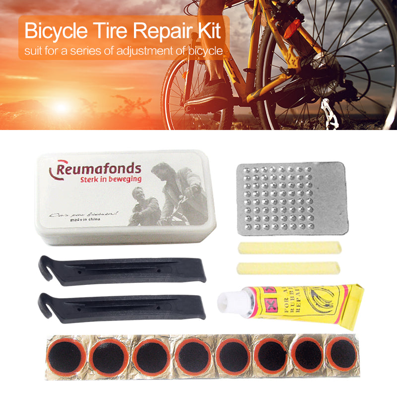 JMT-015818 Bicycle Tire Repair Kit with Essential Tools and Puncture Patches