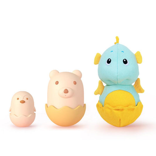 JMT-015882 Dog Tumbler Sounding Toys - Bite Resistant Rubber, Non-Leaking Design with Bear, Penguin, and Seahorse Options