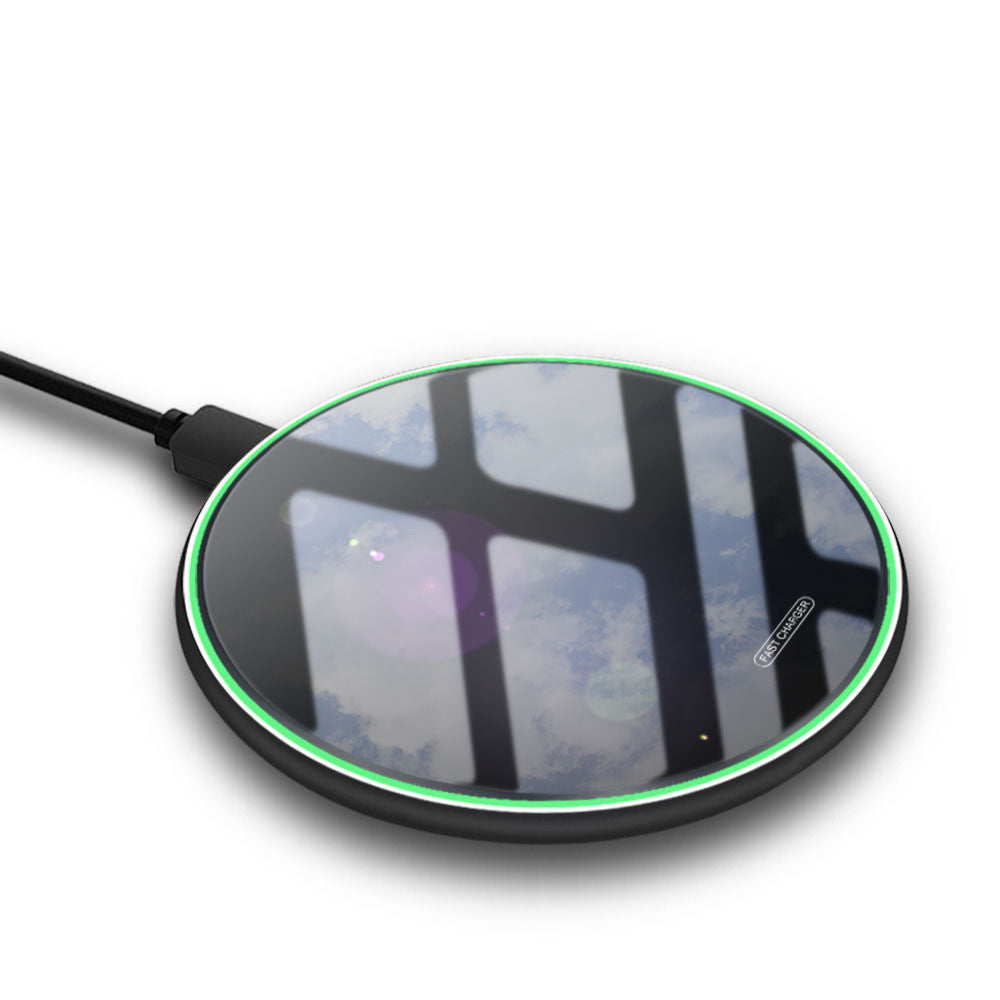 JMT-016074 FDGAO Qi Wireless Metal Charger - Aluminum Alloy, Fast Charging, Compatible with 10W, 7.5W, 5W Devices