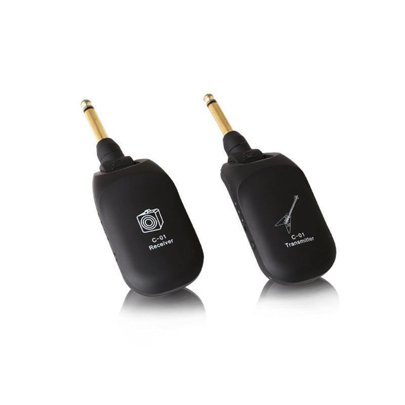 JMT-016074 Rechargeable Wireless Guitar Transmitter and Receiver Set for Electric and Acoustic Instruments