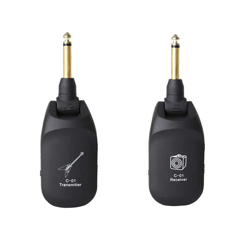 JMT-016074 Rechargeable Wireless Guitar Transmitter and Receiver Set for Electric and Acoustic Instruments