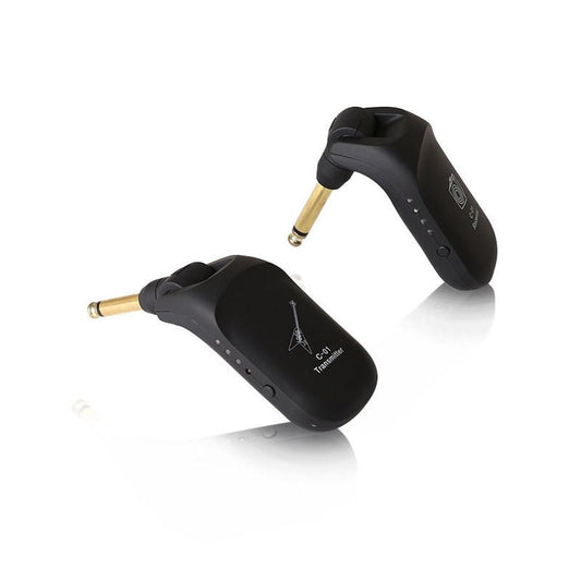 JMT-016074 Rechargeable Wireless Guitar Transmitter and Receiver Set for Electric and Acoustic Instruments