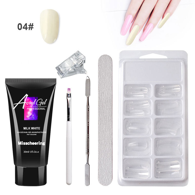 JMT-016202 Painless Gel Nail Art Set with Portable Case and Dual-Light Nail Lamp, 18-Piece Manicure Kit