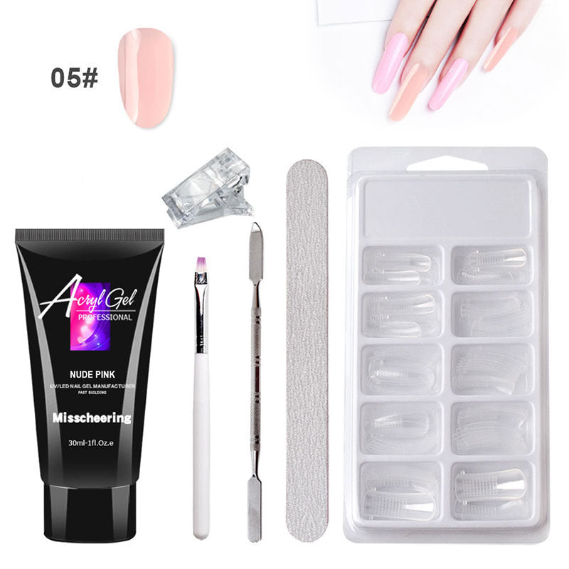 JMT-016202 Painless Gel Nail Art Set with Portable Case and Dual-Light Nail Lamp, 18-Piece Manicure Kit