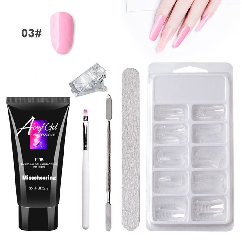 JMT-016202 Painless Gel Nail Art Set with Portable Case and Dual-Light Nail Lamp, 18-Piece Manicure Kit