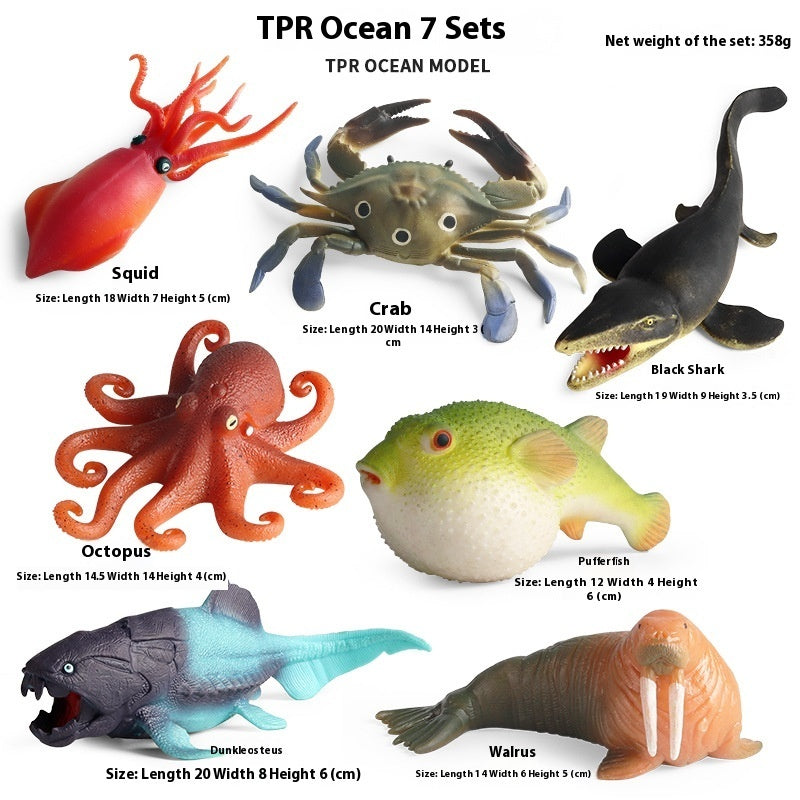 JMT-016394 Realistic Plastic Devil Fish/Ray Fish Marine Animal Model for Educational Play