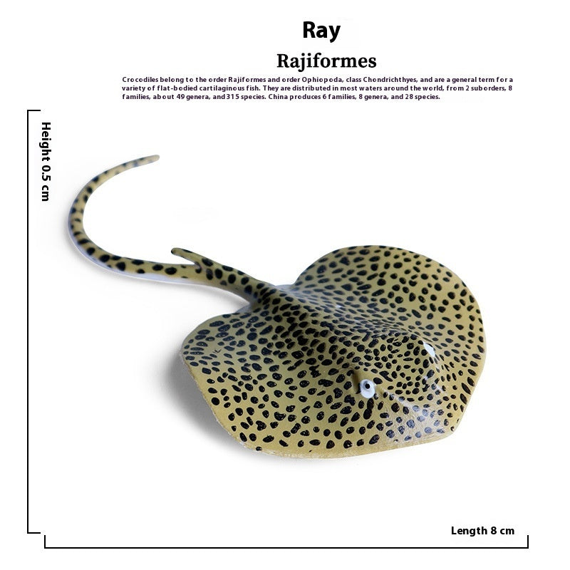 JMT-016394 Realistic Plastic Devil Fish/Ray Fish Marine Animal Model for Educational Play