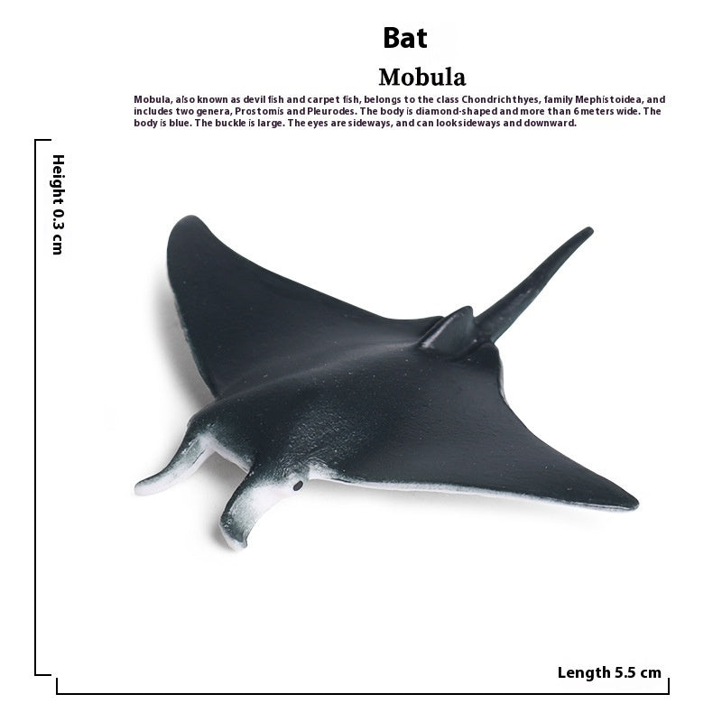 JMT-016394 Realistic Plastic Devil Fish/Ray Fish Marine Animal Model for Educational Play