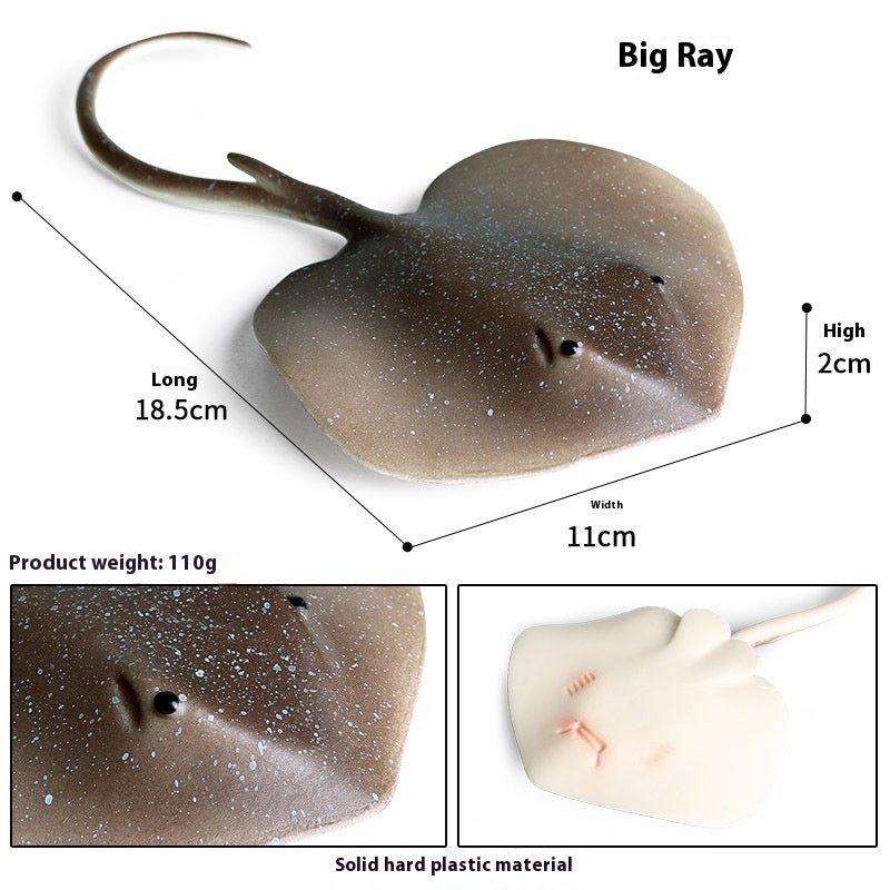 JMT-016394 Realistic Plastic Devil Fish/Ray Fish Marine Animal Model for Educational Play