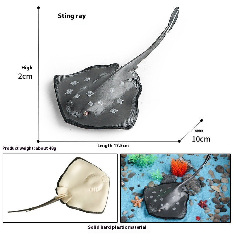 JMT-016394 Realistic Plastic Devil Fish/Ray Fish Marine Animal Model for Educational Play