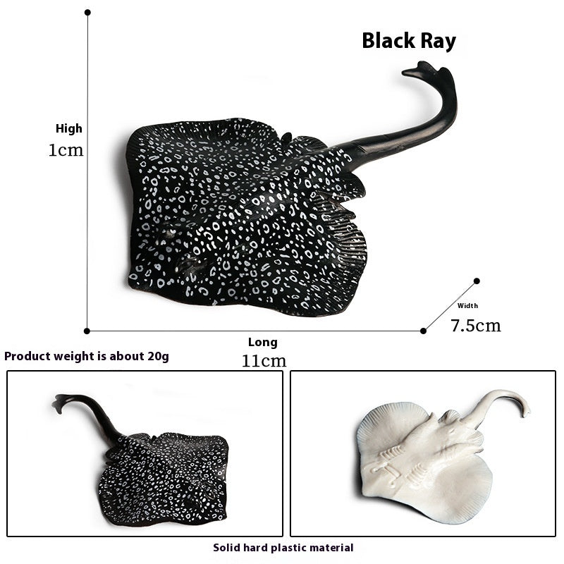 JMT-016394 Realistic Plastic Devil Fish/Ray Fish Marine Animal Model for Educational Play
