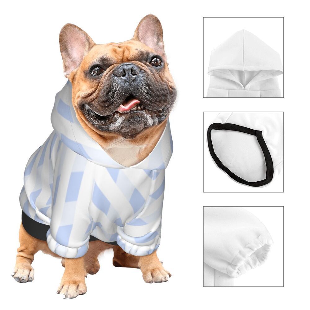 JMT-016970 Cozy Hooded Sweater for Small Pets - Soft, Breathable Polyester Design