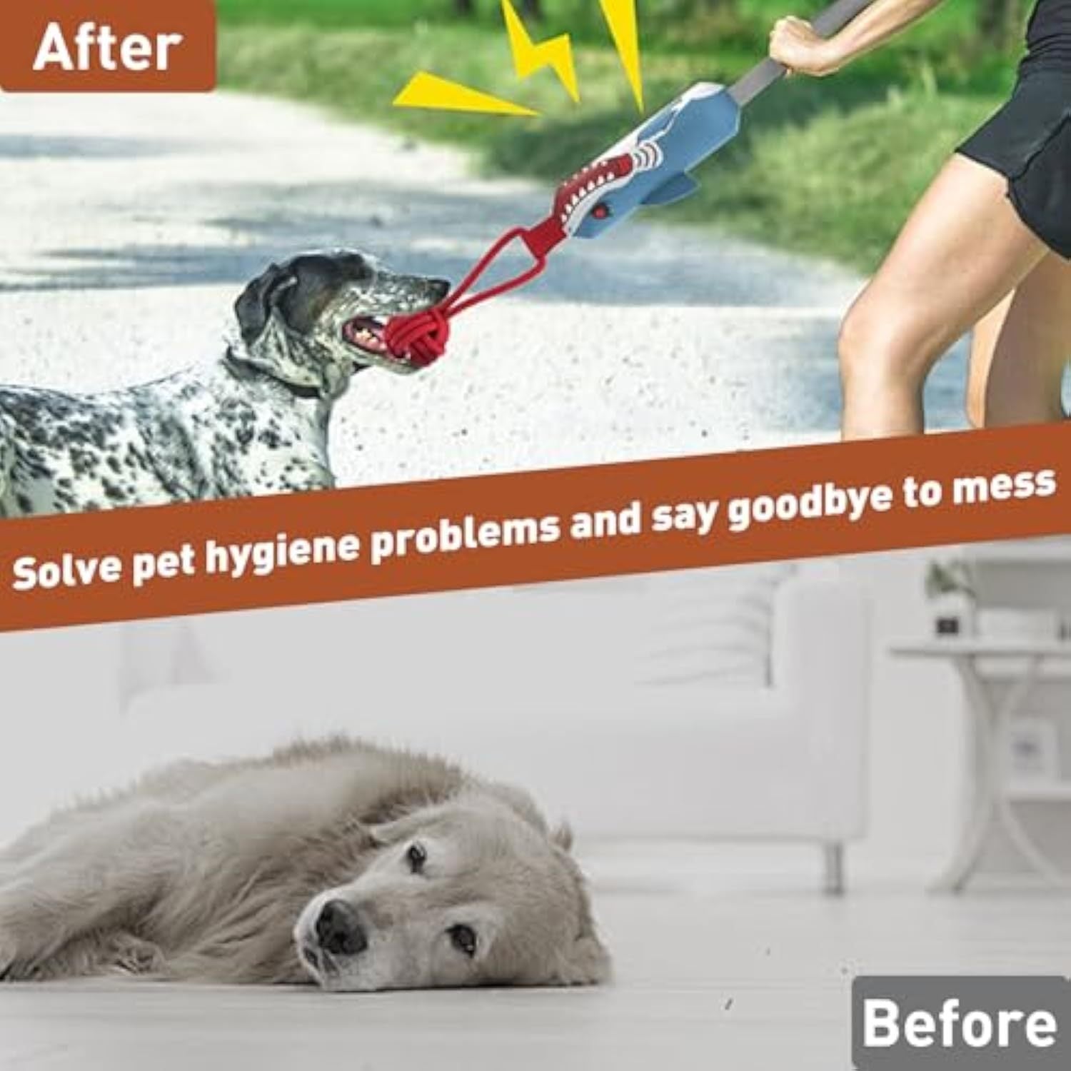 JMT-017034 Interactive Shark Tug Toy for Dogs with Suction Cup | Durable Rope Pull Toy for Small to Medium Dogs, Indoor & Outdoor Fun