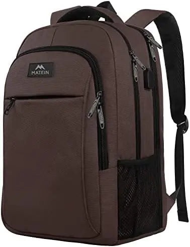 JMT-017226 Unisex Waterproof Notebook Backpack with USB Charging Port for Business Travel