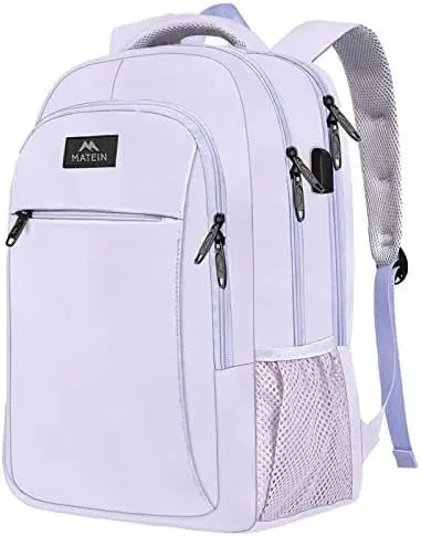 JMT-017226 Unisex Waterproof Notebook Backpack with USB Charging Port for Business Travel