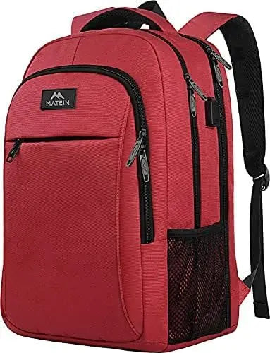 JMT-017226 Unisex Waterproof Notebook Backpack with USB Charging Port for Business Travel