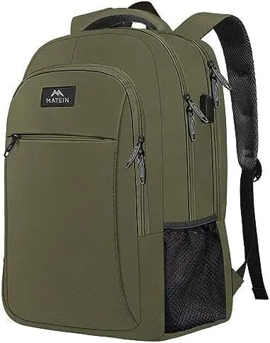 JMT-017226 Unisex Waterproof Notebook Backpack with USB Charging Port for Business Travel