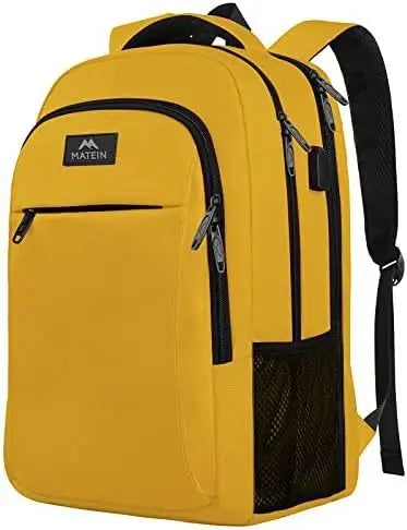 JMT-017226 Unisex Waterproof Notebook Backpack with USB Charging Port for Business Travel