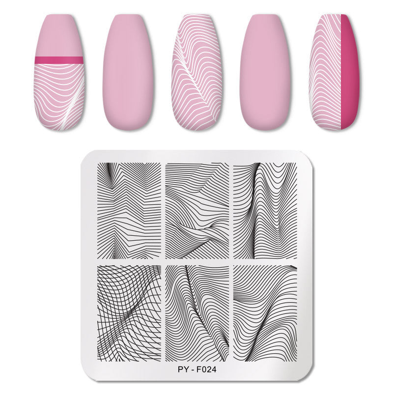 JMT-017354 Stainless Steel Nail Printing Plate for Professional Nail Art Creation