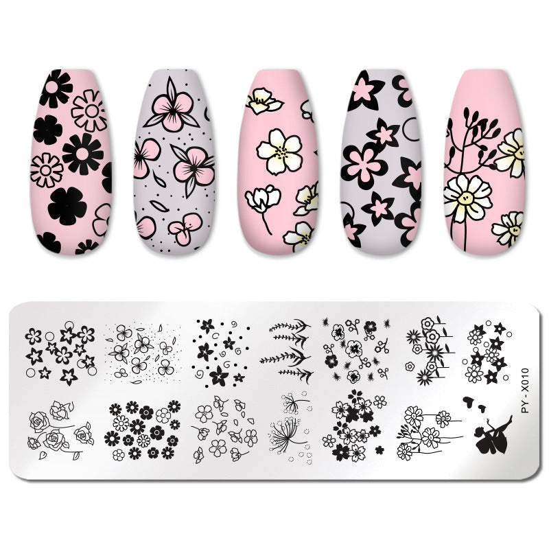 JMT-017354 Stainless Steel Nail Printing Plate for Professional Nail Art Creation