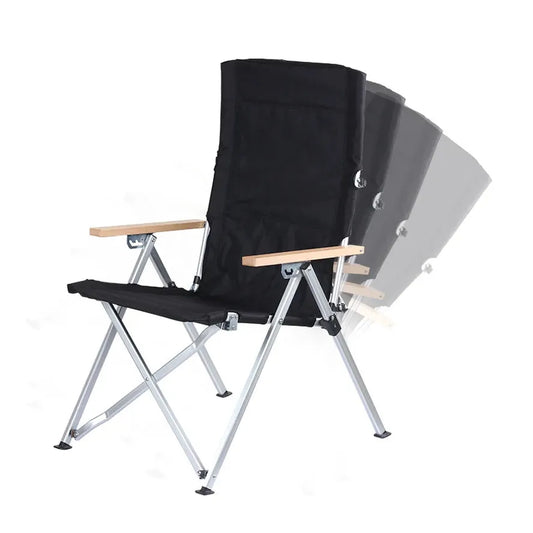JMT-017930 Heavy Duty Foldable Canvas Lounge Chair for Outdoor Beach and Camping Relaxation