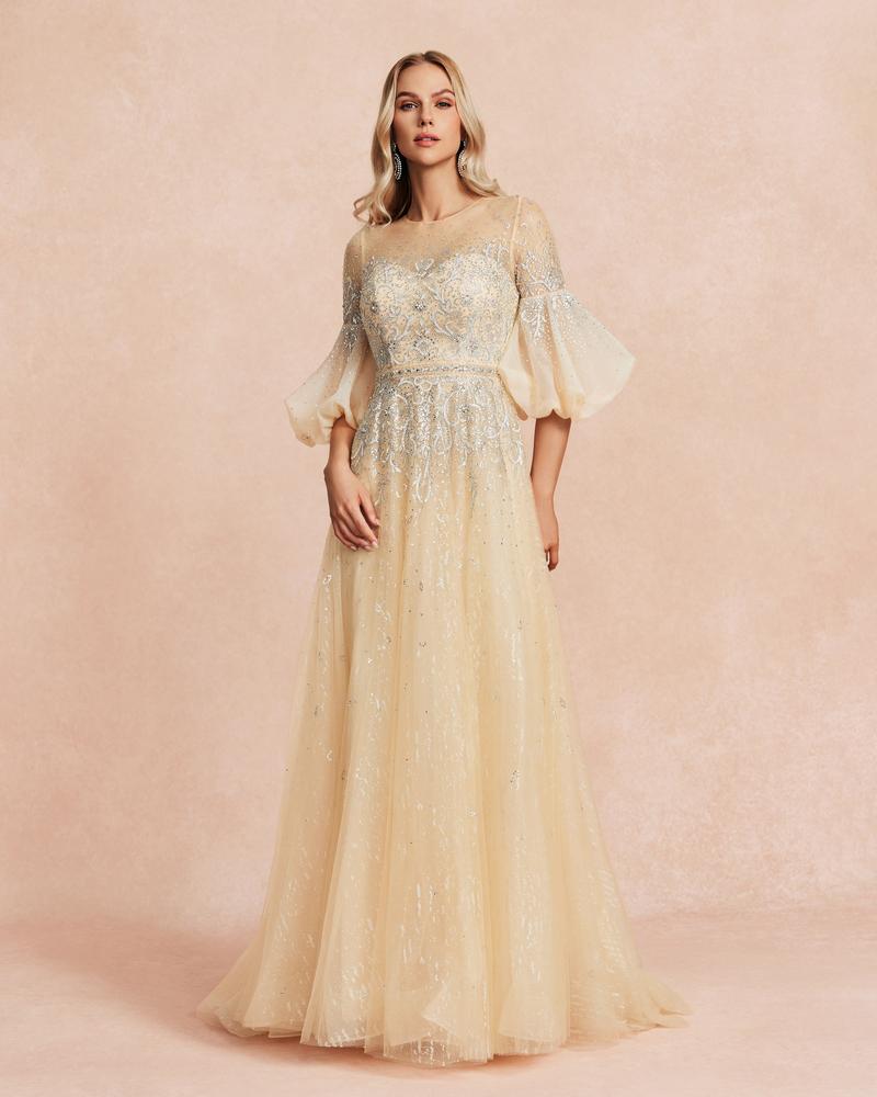 JMT-018442 Champagne Elegance Women's Dress - SH0088