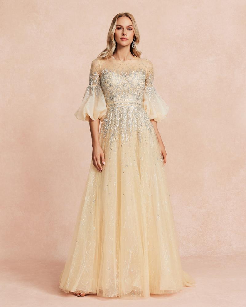 JMT-018442 Champagne Elegance Women's Dress - SH0088