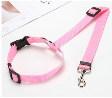 JMT-018698 Adjustable Multicolor Pet Seat Belt for Dogs & Cats - Safety Towing Rope with Quality Buckle