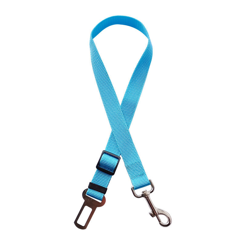 JMT-018698 Adjustable Multicolor Pet Seat Belt for Dogs & Cats - Safety Towing Rope with Quality Buckle