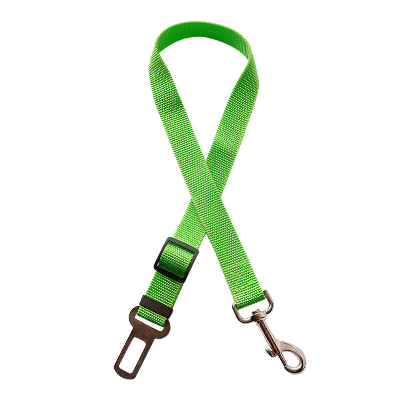 JMT-018698 Adjustable Multicolor Pet Seat Belt for Dogs & Cats - Safety Towing Rope with Quality Buckle