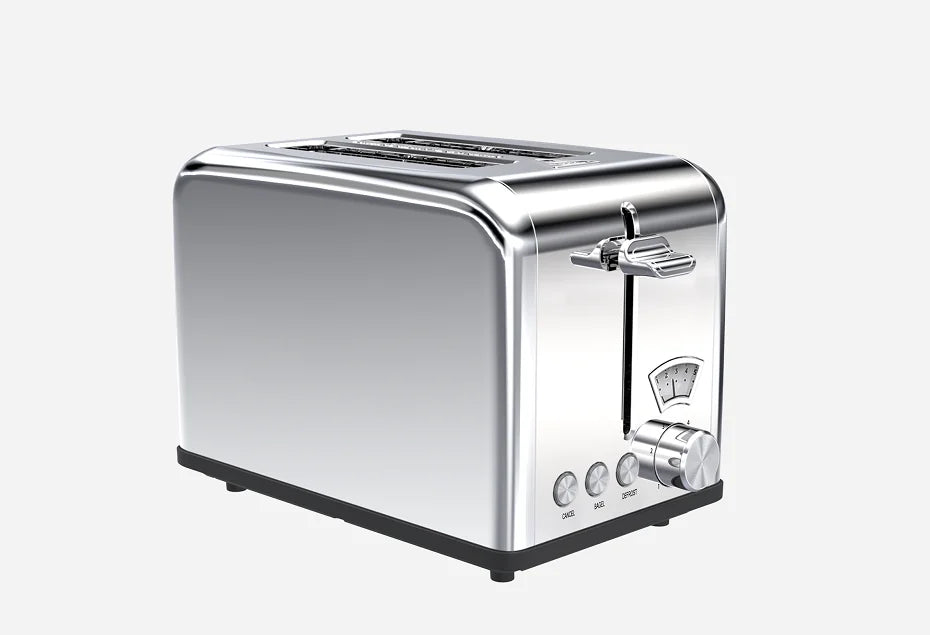 JMT-019018 Stainless Steel 2-Slice Toaster with Adjustable Browning Control