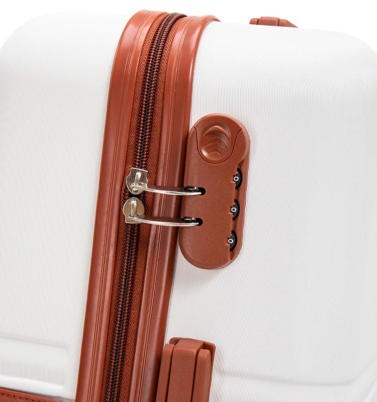 JMT-019082 Lightweight ABS 3-Piece Carry-On Luggage Set for Business Travel