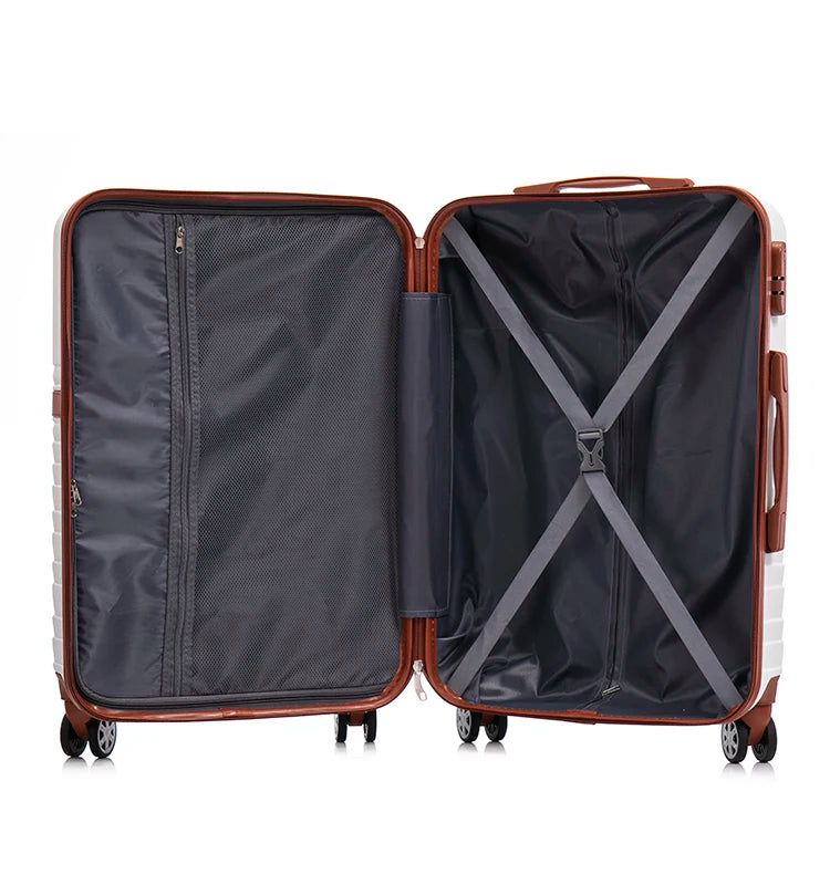 JMT-019082 Lightweight ABS 3-Piece Carry-On Luggage Set for Business Travel