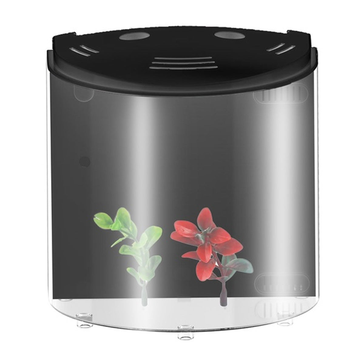 JMT-019530 Ecological Acrylic Fish Tank with LED Light, 5L Capacity, USB-Powered Water Pump
