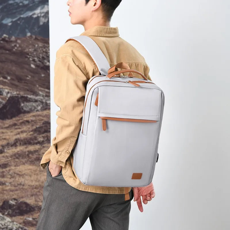 JMT-019530 Waterproof Laptop Backpack with USB Charging Port for Office and Travel