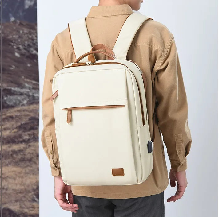 JMT-019530 Waterproof Laptop Backpack with USB Charging Port for Office and Travel