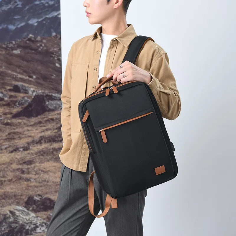 JMT-019530 Waterproof Laptop Backpack with USB Charging Port for Office and Travel