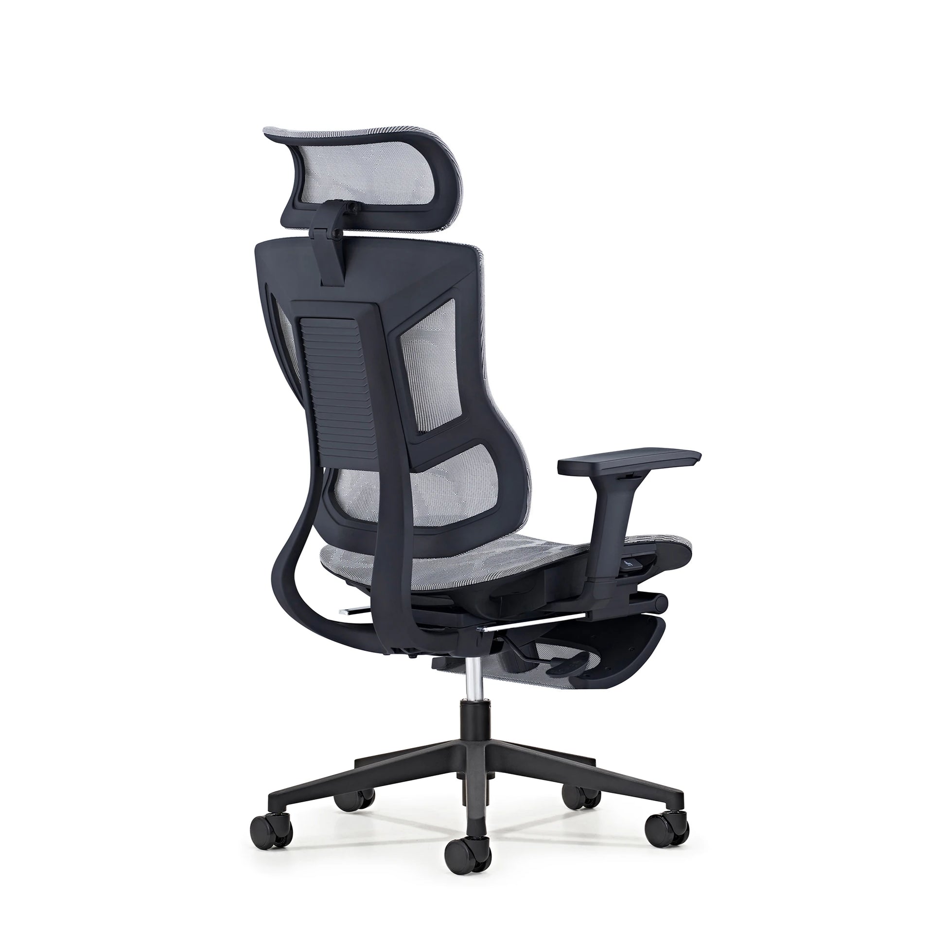 JMT-019658 Ergonomic High-Back Executive Swivel Mesh Chair with Footrest for Office Use