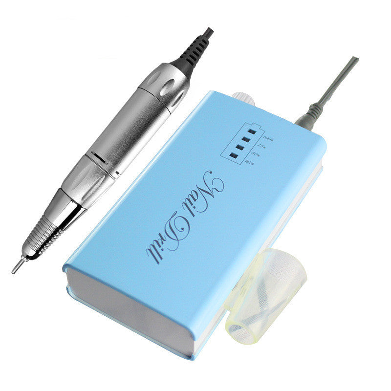 JMT-019658 Rechargeable Electric Nail Polisher with Dual Control and 6 Grinding Heads