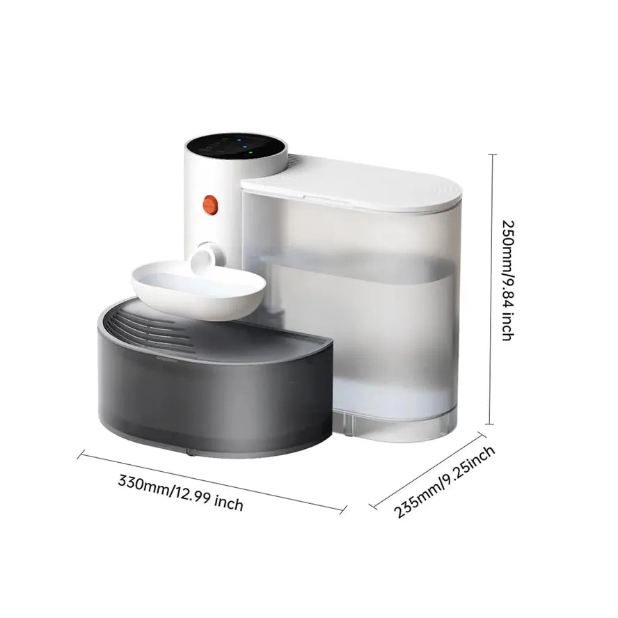 JMT-019722 Wireless Automatic Cat Water Fountain with Rechargeable Dispenser for Pet Hydration
