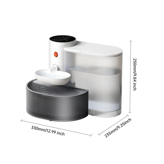 JMT-019722 Wireless Automatic Cat Water Fountain with Rechargeable Dispenser for Pet Hydration
