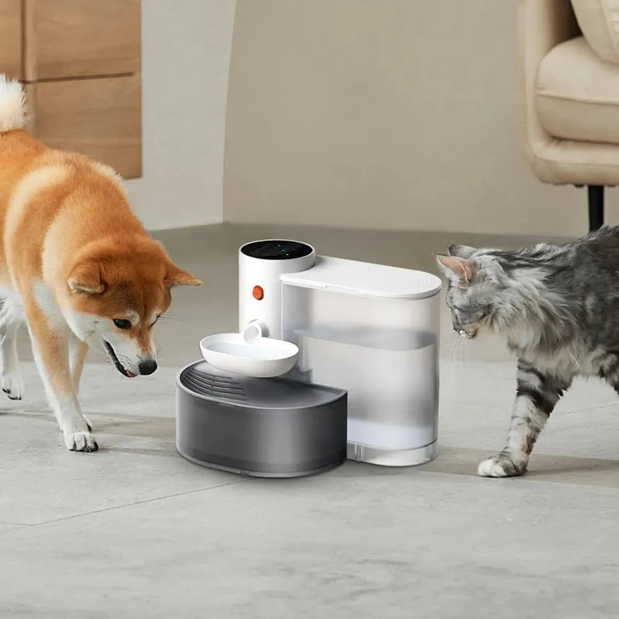 JMT-019722 Wireless Automatic Cat Water Fountain with Rechargeable Dispenser for Pet Hydration