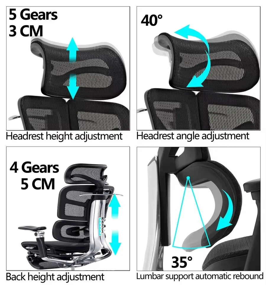 JMT-020106 Ergonomic Black Mesh Office Chair with Lumbar Support and Adjustable Height for Enhanced Comfort and Support
