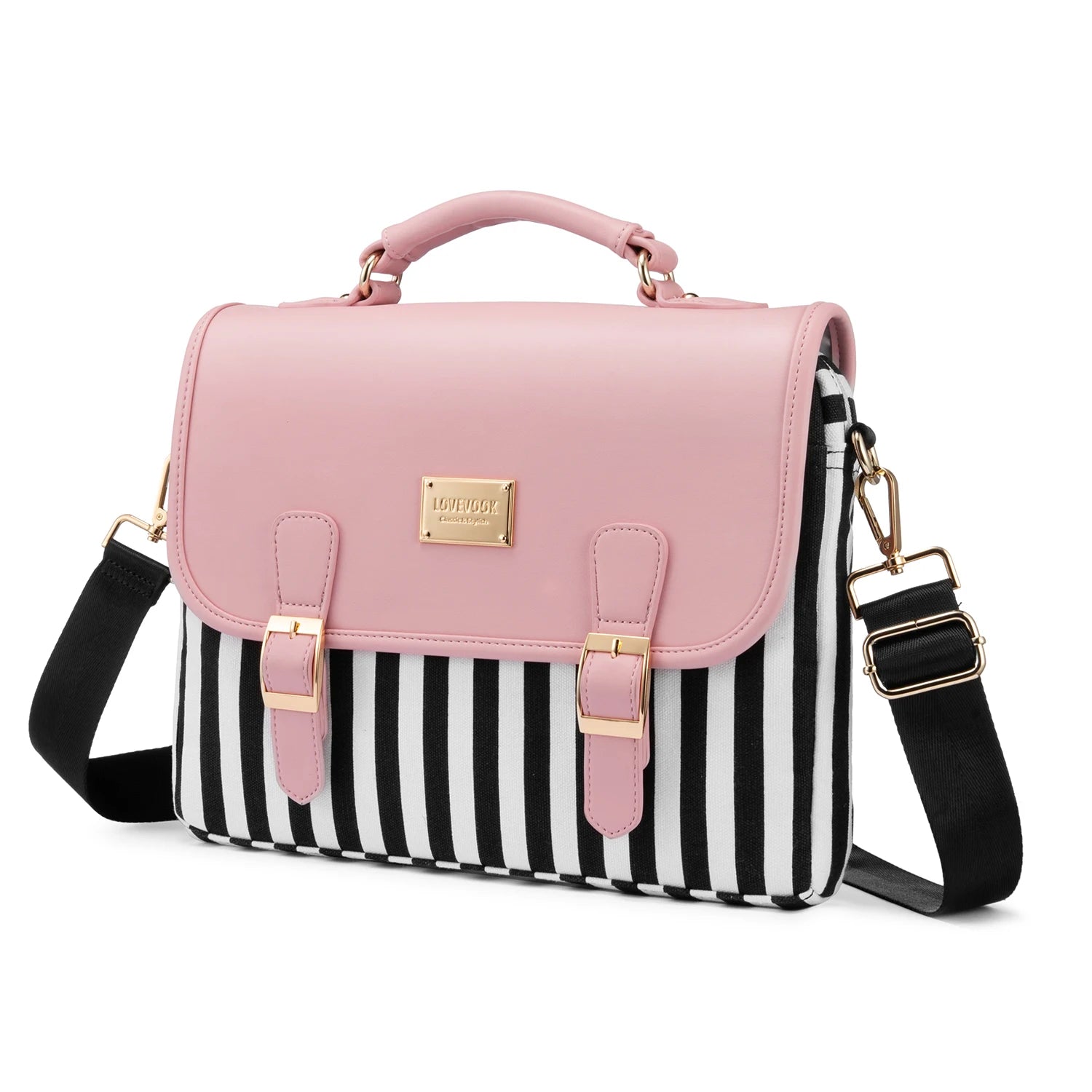 JMT-020170 Stylish 15.6 Inch Laptop Briefcase for Women - Spacious Canvas Shoulder Bag