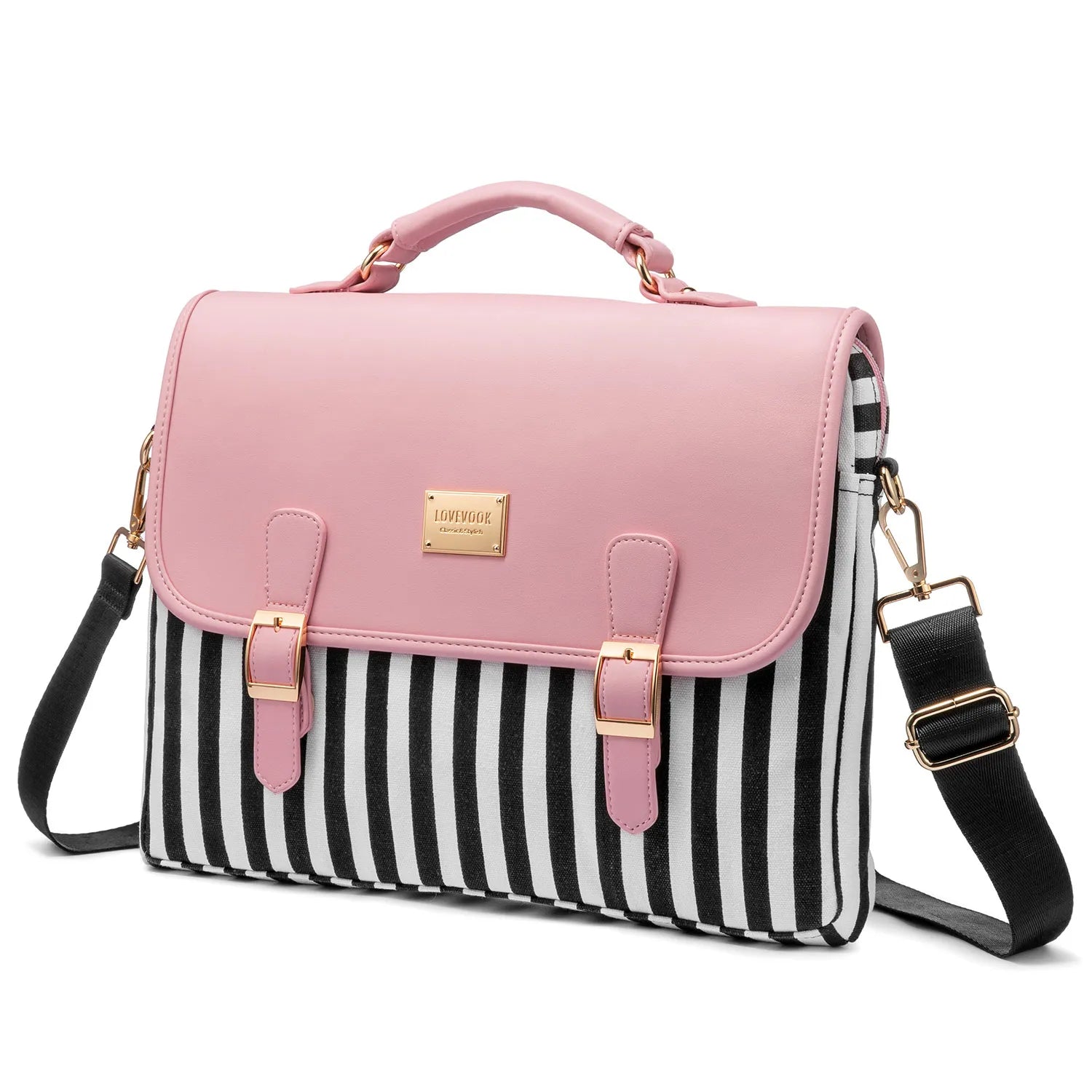 JMT-020170 Stylish 15.6 Inch Laptop Briefcase for Women - Spacious Canvas Shoulder Bag