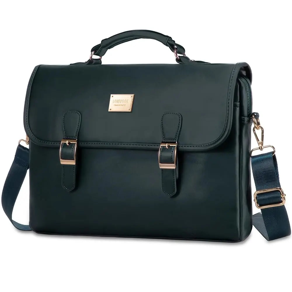 JMT-020170 Stylish 15.6 Inch Laptop Briefcase for Women - Spacious Canvas Shoulder Bag