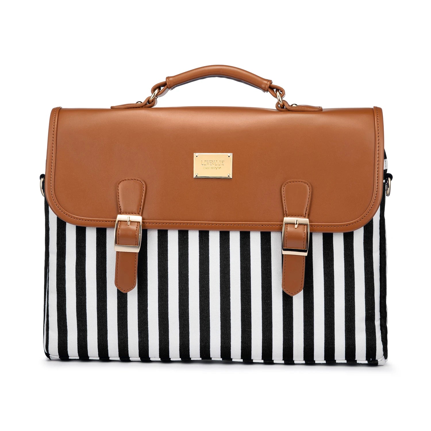 JMT-020170 Stylish 15.6 Inch Laptop Briefcase for Women - Spacious Canvas Shoulder Bag